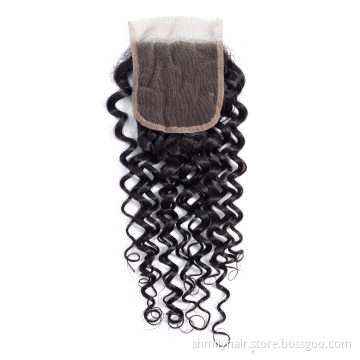 Affordable 4x4 Lace Frontal Peruvian Raw Hair Closure Water Wave With Baby Hair 4x4 2x6 5x5 13x4 13x6 6x6 7x7 360 Lace Closure